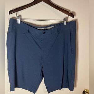 Callaway Golf Shorts Mens 38 Navy Blue Flat Front Performance 9 Inseam